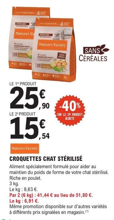CROQUETTES CHAT STÉRILISÉ