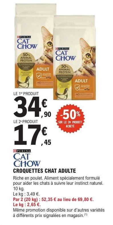 PURINA CAT CHOW CROQUETTES CHAT ADULTE