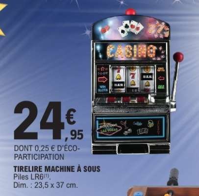 TIRELIRE MACHINE À SOUS