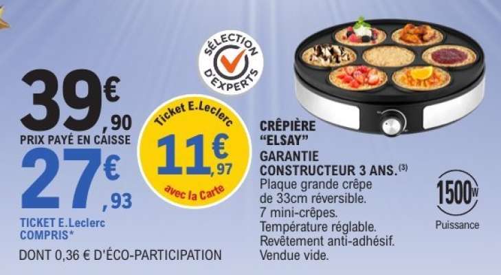Crêpière "Elsay"