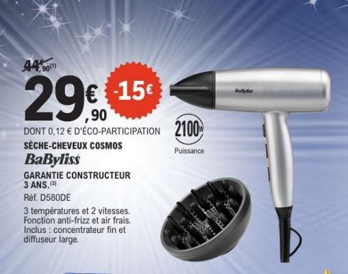 SÈCHE-CHEVEUX COSMOS BaByliss