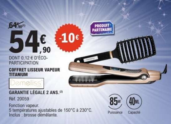 COFFRET LISSEUR VAPEUR TITANIUM