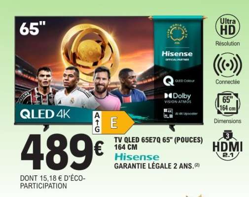 TV QLED 65E7Q 65" (POUCES) 164 CM