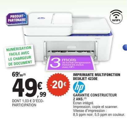 IMPRIMANTE MULTIFONCTION DESKJET 4230E
