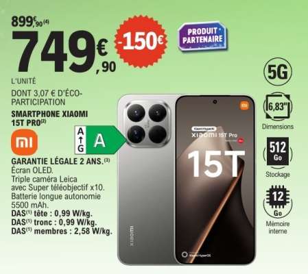 Smartphone Xiaomi 15T Pro