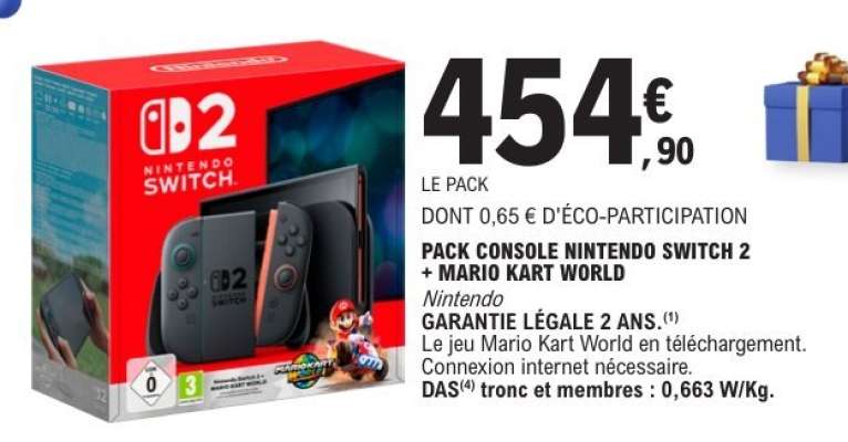 Pack Console Nintendo Switch 2 + Mario Kart World
