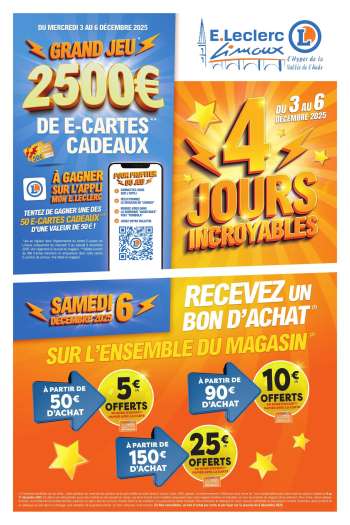 Catalogue E.Leclerc - 03/12/2025 - 06/12/2025.