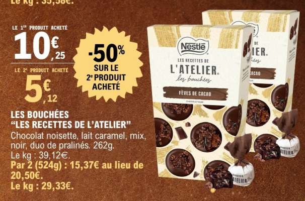 LES BOUCHÉES “LES RECETTES DE L’ATELIER”