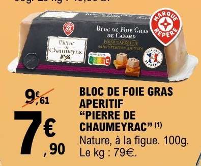 BLOC DE FOIE GRAS APERITIF “PIERRE DE CHAUMEYRAC”