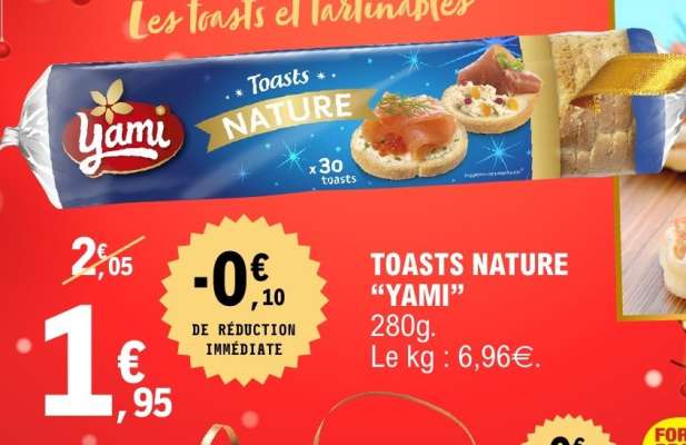 TOASTS NATURE "YAMI"