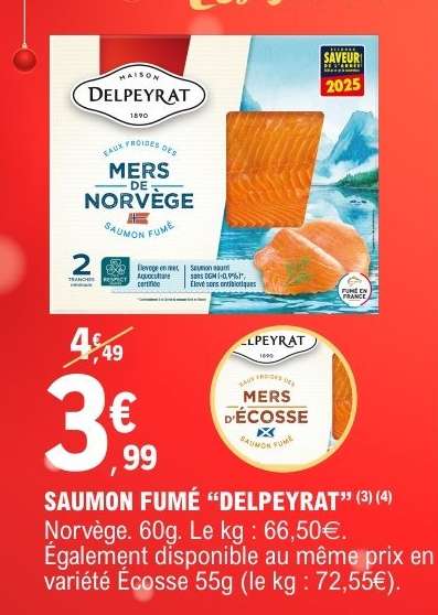 SAUMON FUMÉ "DELPEYRAT"