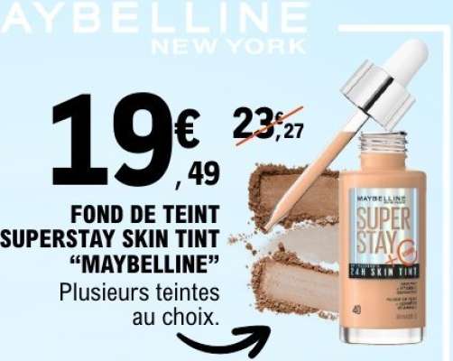 FOND DE TEINT SUPERSTAY SKIN TINT 'MAYBELLINE'