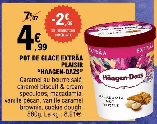POT DE GLACE EXTRÄA PLAISIR “HÄAGEN-DAZS”