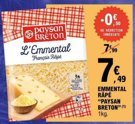 EMMENTAL RÂPÉ "PAYSAN BRETON"