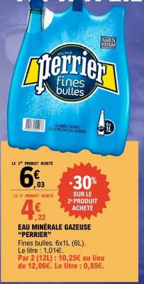 Eau Minérale Gazeuse 'Perrier'