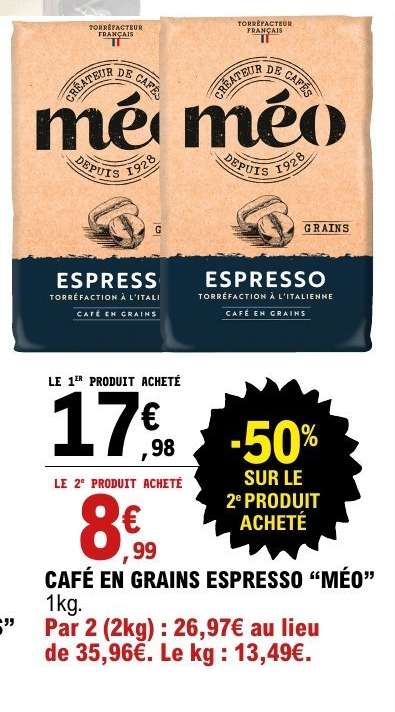 Café en grains Espresso "Méo"