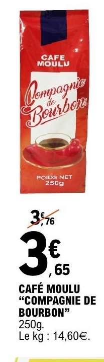 CAFÉ MOULU “COMPAGNIE DE BOURBON”
