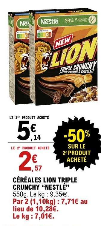 Céréales Lion Triple Crunchy Nestlé