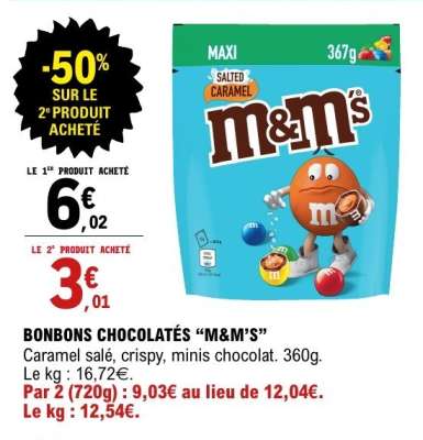 Bonbons Chocolatés M&M's