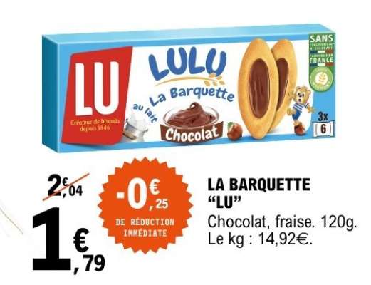 LA BARQUETTE "LU"