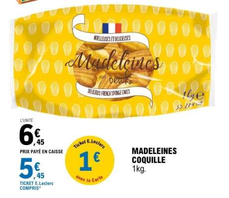 MADELEINES COQUILLE