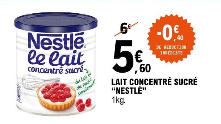 Lait Concentré Sucre Nestlé