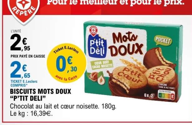 BISCUITS MOTS DOUX “P’TIT DÉLI”