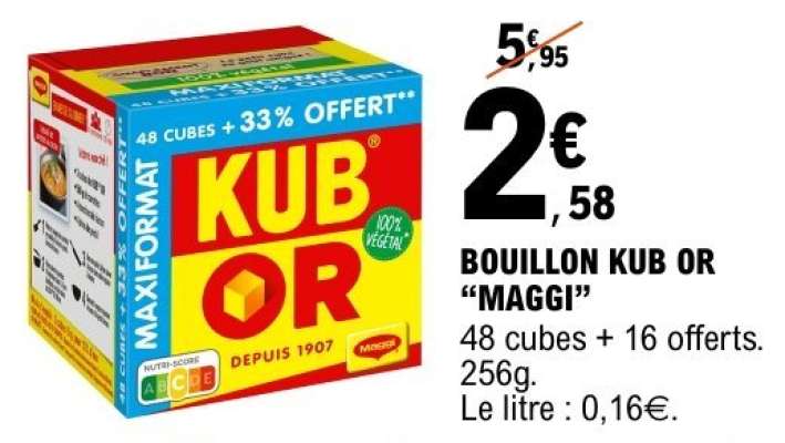 BOUILLON KUB OR MAGGI
