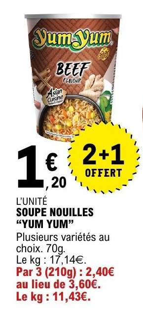 SOUPE NOUILLES “YUM YUM”