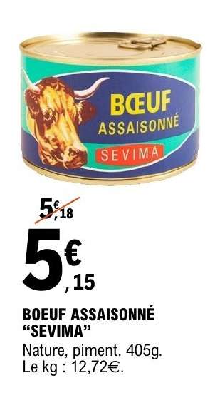 BOEUF ASSAISONNÉ “SEVIMA”
