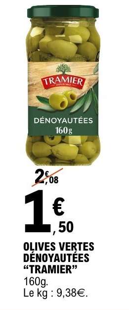 Olives Vertes Dénoyautées 'Tramier'