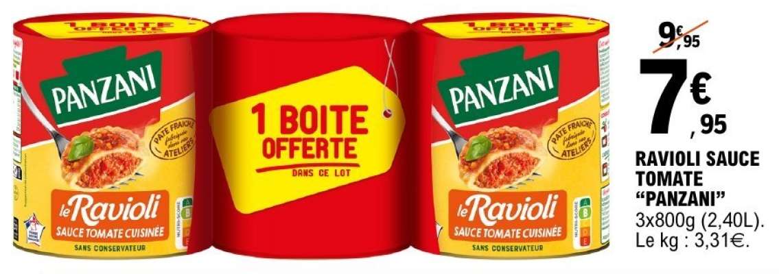 Ravioli Sauce Tomate Panzani