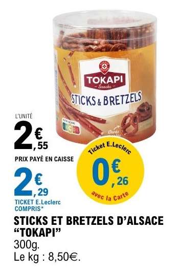 STICKS ET BRETZELS D’ALSACE “TOKAPI”