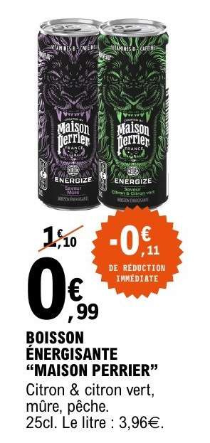 Boisson Énergisante 'Maison Perrier'