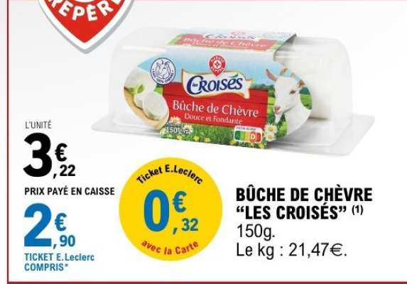 BÛCHE DE CHÈVRE “LES CROISÉS”