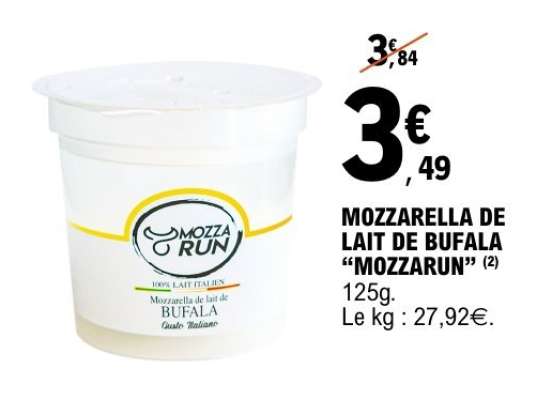 MOZZARELLA DE LAIT DE BUFALA "MOZZARUN"