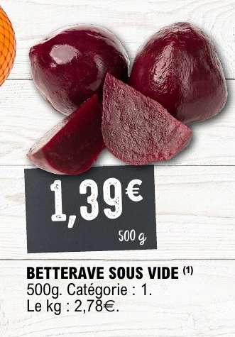 BETTERAVE SOUS VIDE
