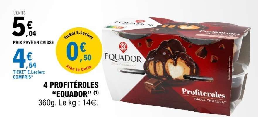 4 PROFITEROLES “EQUADOR”