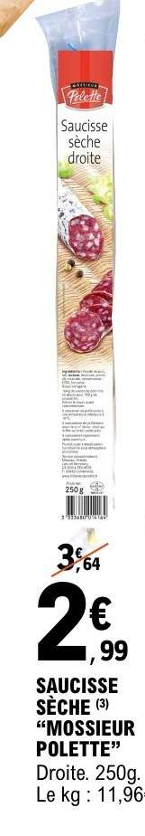 SAUCISSE SÈCHE “MONSIEUR POLETTE”