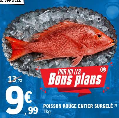 Poisson Rouge Entier Surgelé
