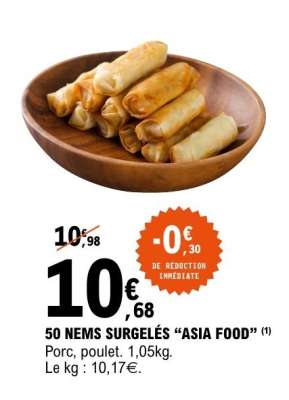 50 NEMS SURGELÉS “ASIA FOOD”