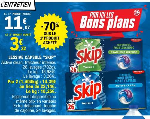 LESSIVE CAPSULE "SKIP"