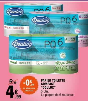 PAPIER TOILETTE COMPACT “DOULUX”