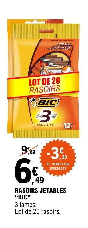 RASOIRS JETABLES “BIC”