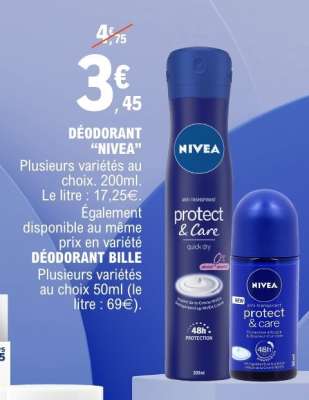 DÉODORANT “NIVEA”
