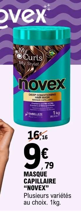 MASQUE CAPILLAIRE "NOVEX"