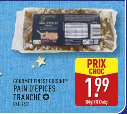GOURMET FINEST CUISINE® PAIN D'ÉPICES TRANCHÉ