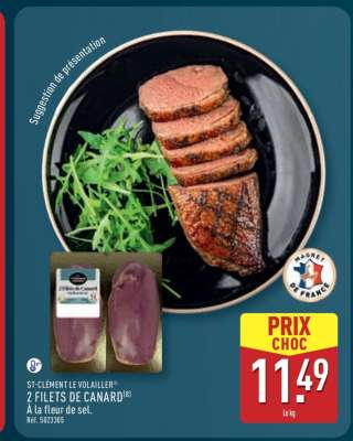 ST-CLÉMENT LE VOLAILLER® 2 FILETS DE CANARD