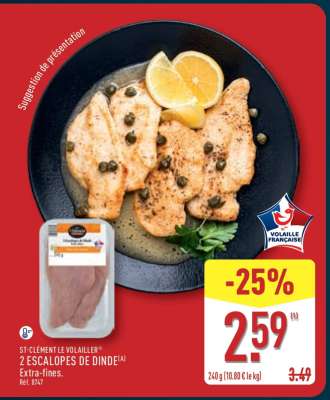 2 Escalopes de Dinde