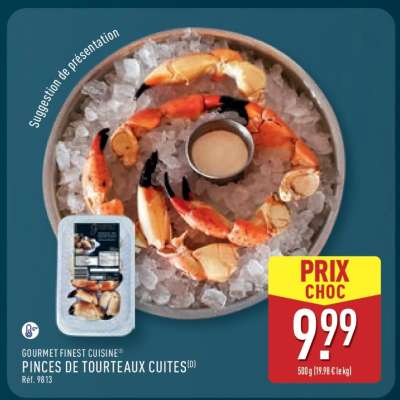 GOURMET FINEST CUISINE® PINCES DE TOURTEAUX CUITES